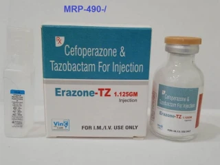 Cefoperazone 1000mg + Tazobactam 125mg Injection