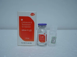 Ceftriaxone 1000mg + Tazobactam 125mg Injection