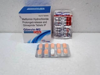 Glimepiride 2mg + Metformin 1000mg SR Tablet