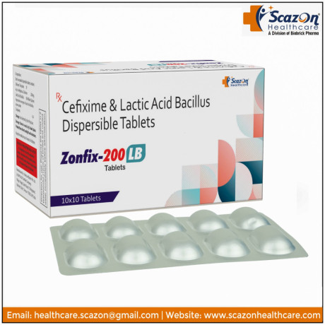 Cefixime 200 Mg + Lactic Acid Bacilus 60 Mil. Spores Dispersible Tab. 1