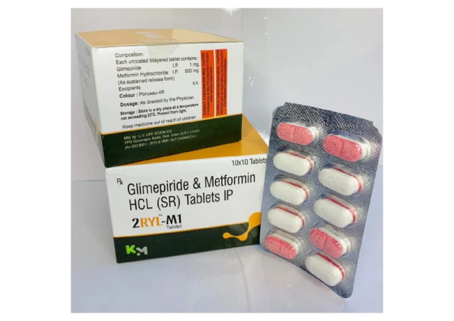 Glimepiride and MetforminHCL(SR) tablets 1