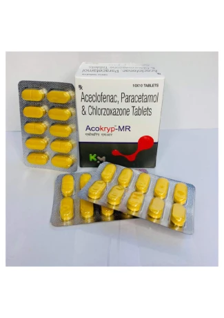 Aceclofenac paracetamol and chlorzoxazone tablets 1