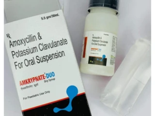 Amoxicillin and potassium clavulanate for oral suspension