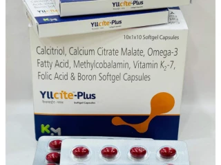 Calcitriol Calcium Citrate Malate Omega 3 fatty acid methylcobalamin vitamin k2-7, folic Acid and Boron Soft Gel Capsul