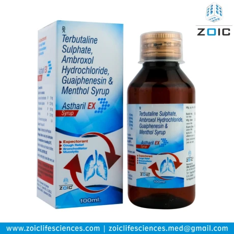 Terbutaline Sulphate Ambroxol Hydrochloride Guaiphenesin and Menthol Syrup 1