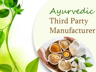 Ayurvedic Third Party Manufacturer company