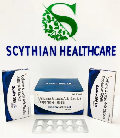 Cefixime 200mg + Lactic Acid Bacullis dispersible tablets 1