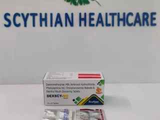 DEXTROMETHORPHAN IP10MG AMBROXOL HYDROCHLORIDE IP15MG PHENYLEPHRINE IP5MG CHLORPHENIRAMINE MALEATE IP2MG MENTHON IP2MG MOUTH DISSOLVING TABLET