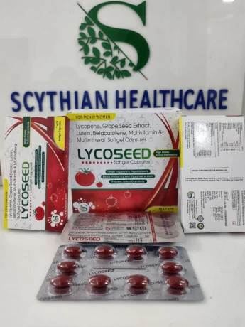 Lycopene 5000mcg, Grape Seed Extract 25mg, Betacarotene, Vitamins & Minerals softgelatin capsules 1