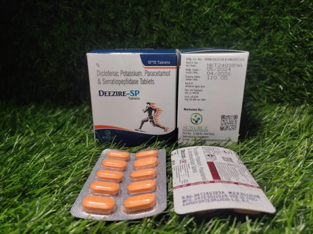 Diclofenac potassium & paracetamol serratiopeptidase tablets 1