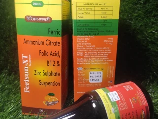 FERRIC AMMONIUM CITRATE FOLIC ACID B12 & ZINC SULPHATE SUSPENSION