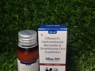 OFLOXACIN METRONIDAZOLE BENZOATE & SIMETHICONE ORAL SUSPENSION