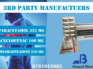 Aceclofenct+Paracetamol+chlorzoxazone tablet Manufectures in himachal