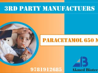 Paracetamol 650 mg tablet MANUFECTURES