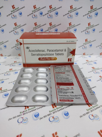 Aceclofenac, paracetamol and serratiopeptidase 1