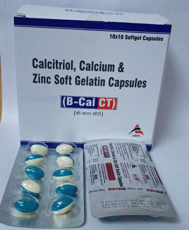 B-CAL CT (Calcitriol Calcium Carbonate and Zinc Soft Gelatin Capsules) 1