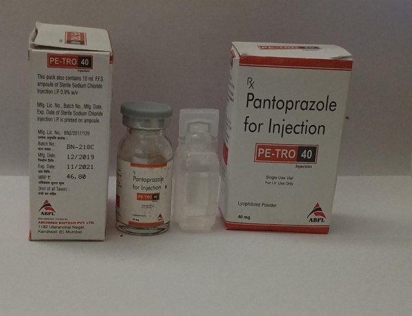 PE-TRO 40 (PANTOPRAZOLE SODIUM INJECTION IP 40) 1