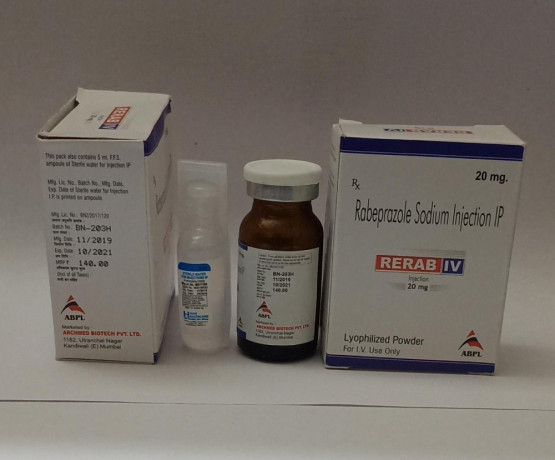 RERAB IV (RABEPRAZOLE SODIUM INJECTION IP 20 MG) 1