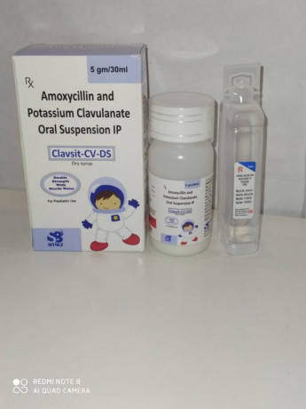 Amoxicillin and potassium clavulanate double strength dry syp 1